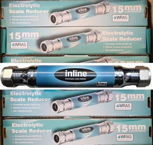Team Controls Electrolytic Inline Scale Reducer Inhibitor 15mm Compression x 5 - WRAS Approved
