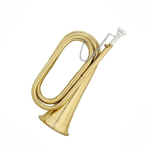 Standard Trompeten Gold Mini Bugles Trompete Bb Edelstahl Professionelle Standard-Trompete Musikinstrument Langlebig Voller Ton