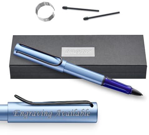 LAMY AL-star EMR Stylus Pen - Stylischer Touchscreen-Stift mit PC/EL-Spitze - anpassbare Shortcut-Taste - für präzises Schreiben & Zeichnen auf digitalen Medien - Personalisiert mit Gravur (Aquatic)