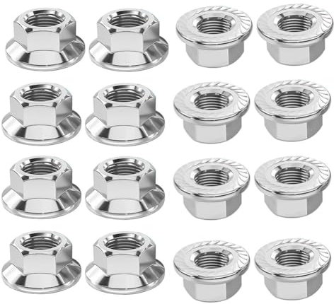 Radsicherungsmutter-Set, M10 x 1,25, für Yamaha Raptor 700, Grizzly Warrior 350 Banshee YFZ450, für Polaris ATV-Zubehör, 16-teilig