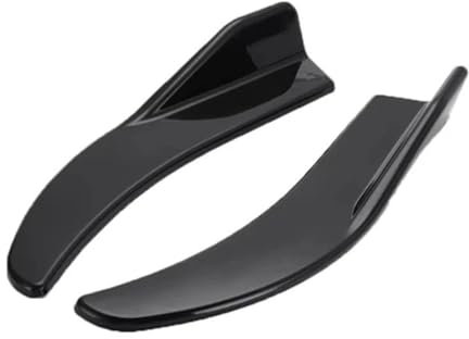 HATSVTGR Seitenschwellerverlängerung Lippensplitter Autostoßstangenspoiler Front Und Hecklippe Antikollisions-Seitenschweller Für E90 G30 F10 F30 Canard Spoiler Splitter(Glänzend schwarz)