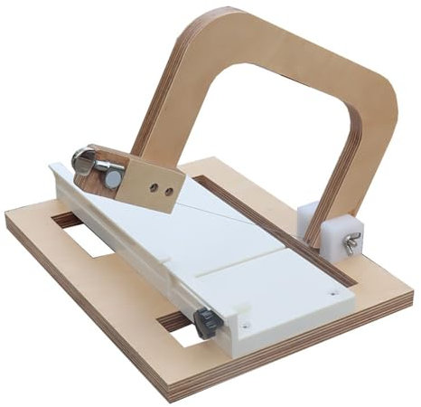 THYXGS Machine À Couper Le Savon, Coupe-Savon Professionnel, Largeur De Coupe Maximale De 12 Cm, Épaisseur Réglable, pour Pain De Savon Fait À La Main, Bougies Au Beurre De Fromage, Bricolage