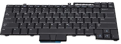 Rankomu Tastiera di ricambio per DELL E6400/E6410/M4400/M2400/E6500, design pratico, nero