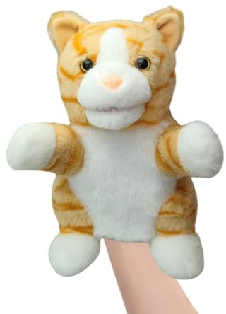 Zootier Handpuppe Spielzeug Plüschlöwe Figur Spielzeug Stofftier Handpuppe Puppen Weihnachtsparty Geschenke weiche Plüschpuppe für Kinder Kleinkinder Jungen und Mädchen