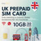 travSIM UK SIM-Karte | 10GB Daten / 4G/5G-Geschwindigkeiten |Unbegrenzte Anrufe |Nutzen Sie UK SIM in Großbritannien, der Schweiz und mehr als 30 EU-Ländern |Plan auf UK SIM ist 30 Tage lang gültig