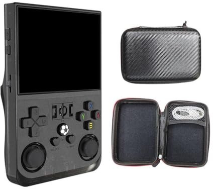 R36s - Consola de videojuegos portátil retro con sistema Linux, pantalla IPS de 3.5 pulgadas, reproductor de Navidad, regalo, bolsillo portátil para videojuegos