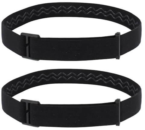 BOXOB 2pcs Elastic Headlamp Strap, Headband Strap Replacement Head Band Comfort Belt Headlight Strap Holder Head Lamp Light Torch Accessories Compatible with Black Diamond Petzl