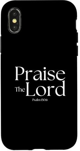 Hülle für iPhone X/XS Preist den Herrn Psalm 150:6 Christliches Bibelversdesign
