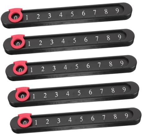 Sosoport 5pcs Foosball Scorer Scoreboard Score Keeper for Table Football Billiards Tennis Portable Plastic Scoreboard