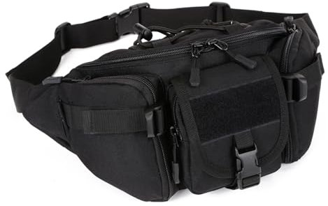 ZHIERNA Taktische Herren Hüfttasche Bauchtasche Gürteltasche für Outdoor Laufen Reise Wandern Radfahren Camping Trekking