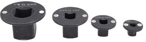 CHICIRIS 4PCS Low Profile Impact Socket Adapter Set, Drive Reducing 1in M 3/4in F 3/4 in M1/2in F 1/2in M3/8in F 3/8in M1/4in F