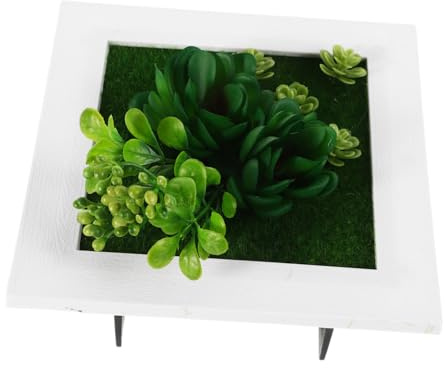 Toddmomy Faux Greenery Photo Frame Plant Picture Frame Wall-Mount Flowerpot Shelf