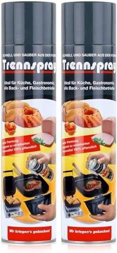 2 x 600ml Boyens Back Trennspray - Zum Grillen, Braten & Backen - Antihaftspray, Non Stick Spray für Grillroste, Plancha und Teppenyaki Grills, Sandwich Maker, Kontaktgrill, Back- und Auflaufformen