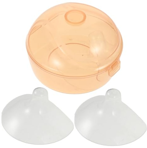 Milisten 2 Stücke Weiche Saugerhütchen Aus Kautschuk Für Neugeborene Mit Atmungsaktiven Löchern, Transparenter Stillenschutz, Halbrundes Design Für Bequemen Sitz Unter Der Kleidung