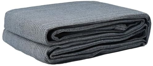 vidaXL Großes Outdoor-Zeltzubehör Blau Grau Polyethylen 400 x 600 cm Glatte, fade-resistente und langlebige Abdeckplane für Camping und andere Abenteuer in der Natur.