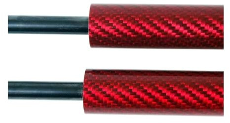 Supports hayon Pour Corvette C4 1984-1995 1996 Hayon Support Levage Amortisseur Hydraulique Tiges D'hélice(Red carbon fiber)