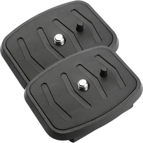 LABRIMP 2pcs Tripod Adapter Mount Quick Release Plate for Camera Compatible Tripod Head Rig