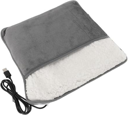 Eujgoov Fußwärmer -Maschine USB -Stecker Waschbarer Heizfüße Füße, Elektrische Fußheizung für Büroauto Fahrt, Abnehmbare Liner für die Einfache Reinigung