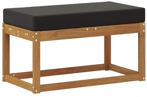 vidaXL Outdoor Hocker Bank Massivholz Akazie Natur