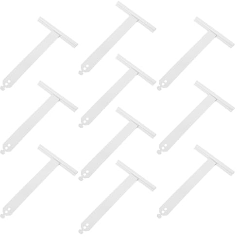 GRIRIW Ressort de volet roulant pour plus de stabilité, lot de 10 pièces en acier, blanc, pièces de rechange pour réparation de volets roulants, léger