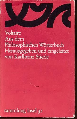 Aus dem philosophischen Wörterbuch.