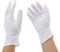 Incutex 2 Paar Baumwollhandschuhe Handschuhe Baumwolle Trikot Handschuhe cotton gloves feuchtigkeitsspendende Handschuhe, Größe L, weiß