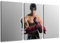 Jin Kazama 3-teilig auf Leinwand- Gesamtformat: 120x80 cm fertig gerahmte Kunstdruckbilder als Wandbild - Billiger als Ölbild oder Gemälde - KEIN Poster oder Plakat