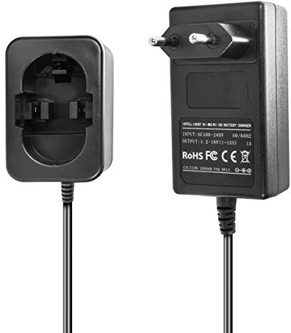 Ladegerät kompatibel mit Bosch Ni-MH/Ni-CD Werkzeug-Akkus 7.2-18V, 12V, 7.2-12V - 1.5A, 1A