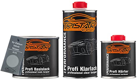 TRISTARcolor Peinture voiture Kit pot prêt à la pulvérisation pour Datsun/Infiniti/Nissan KY0 Chrome Silver Metallic/Sheer Silver Metallic 1,25 L