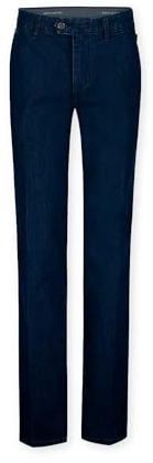 BRÜHL FINE TROUSERS Chino Hose Herren Stretch Parma 003142 I Stoffhose Herren mit Komfortdehnbund in Ring-Stretch-Denim I Optimale Bewegungsfreiheit