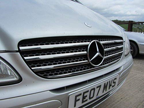 VITO W639 (2003-2010) - Parrilla frontal cromada de acero inoxidable, 7 piezas
