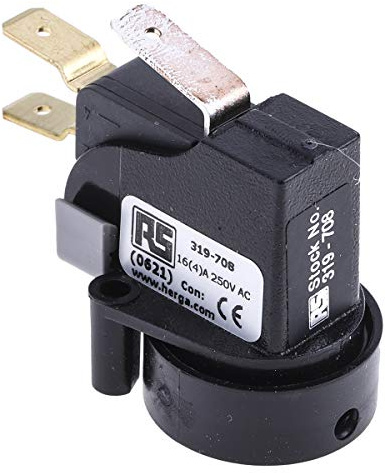 RS PRO 687 Druckluftschalter Oberfläche 250 mm Tastend