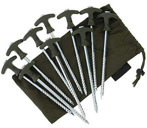 G8DS Eine Packung mit 10 x 12-Zoll-Biwakstiften, Hacken, Herringe, Zelt, Angeln, Outdoor, Freizeit, Camping