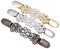 VALICLUD 3 STÜCK Frauen Pullover Clips Kreative Legierung Diamant Strickjacke Verbindung Schnallen Kragen Clips (Goldene, alte Silber und Antike Bronze)