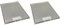 Ufixt 2 x Cooker Hood Metal Mesh Grease Filter for Kitchen Extractor Fan Vent 247mm x 327mm