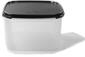 Tupperware Eidgenosse 2,6 L schwarz Quadratisch Kompaktbehälter Vorrat Modular 37744