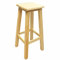 Acan Tradineur - Taburete Alto, banqueta de Barra de Bar, Cocina de Madera de Pino Maciza Cuadrado 80 x 26 x 26 cm