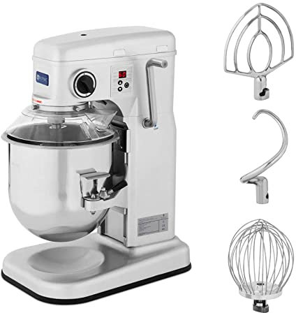 Royal Catering Amasadora Batidora De Cocina RCPM-10,1B (Motor: 650 W, Volumen: 10 l, Capacidad: 1,75 kg, Velocidad: 230-580 rpm)