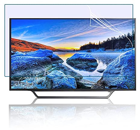 AWSAD Blue Light Filter TV Screen Protector Relieve Eye Fatigue Anti- Glare 27-75 Inch for Widescreen Computer Monitors (Color : Matte version, Size : 27 inch/597x335mm)