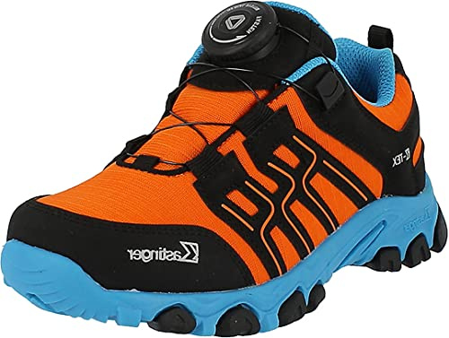 Kastinger Kinderschuhe Burschen Halbschuhe Wasserdicht Sneaker Orange Freizeit, Schuhgröße:33 EU