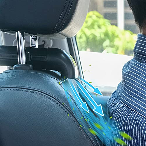 Riloer Rear Seat Fan, Car Fan, Portable Car Seat Fan, Car Seat Fan Cooler-White