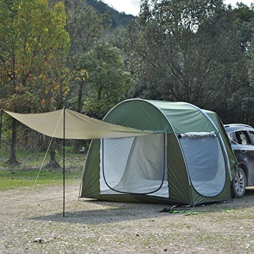 Auto Zelt heckklappe, autozelt heckklappe Bietet Platz für 2-3 Personen wasserdicht Auto Zelt Camping Mit 3-seitig atmungsaktiver B3 Gaze für Universelles Modell