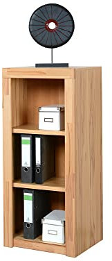 moebel-eins Office Four Aktenregal klein schmal, Material Dekorspanplatte, Kernbuche Nachbildung