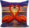 HUASHUZI Kissenbezug 40x40 Kissen Flamingo Geschenk deko für sofakissen doppelseitig kissenbezüge dekokissen couchkissen kissenhülle Sofa Schlafzimmer Wohnzimmer Zimmer zierkissen schwarz zubehör