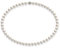 Schmuckwilli Perlenkette für Damen Magnetverschluß - 45cm Länge mit 8mm großen weißen runden Mallorca Perlen - Muschelkernperlen Kette für jeden Anlass - die Halskette Pearl Necklace für Frauen