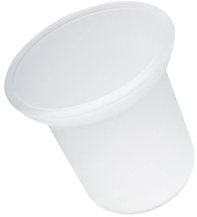 eluno Ersatzglas für Toilettenbürsten, WC-Garnituren, WC-Glas satiniert milchig