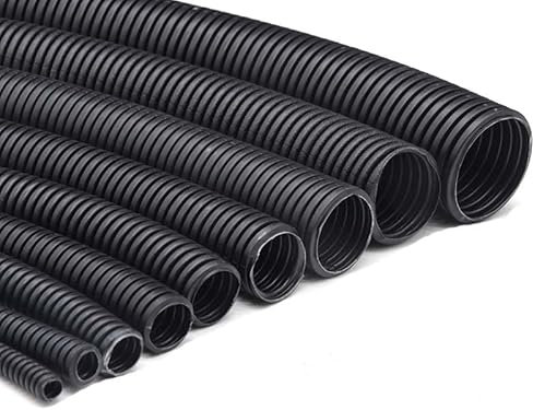 1/5/10M 7,5mm-34,5mm PP Aislamiento Tubo Corrugado Manguera roscada Manguera plástico Tubo Corrugado Funda Protectora-Cierre,OD 13 x ID 10mm,1 Metro