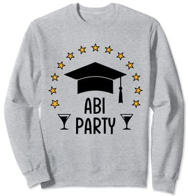 Abi Party Schulabschluss Bestanden Abitur Hut Outfit Abihut Sweatshirt