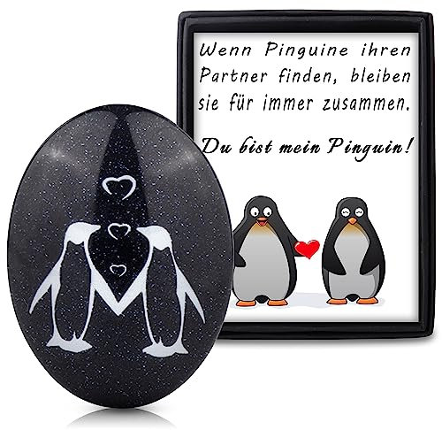 Rebundex Pinguin Geschenk Jahrestag Geschenk für Ihn Sie Partner Geschenke Pärchen Geschenke Hochzeitstag Geschenk Hochzeitsgeschenk Ornamente