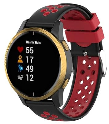 IENYU 18 20 22mm Cinturino da polso in silicone per Garmin Venu Cinturino per Garmin Vivoactive 4S Vivoactive 4 Smart Watch Band, 22mm Vivoactive 4, agata